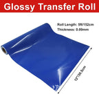 Luomorgo Royal Blue Permanent Vinyl Roll, 1 Roll | Glossy, Waterproof Adhesive - Image 2