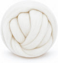 3.53oz Wool Roving: Needle Felting Wool White Roving Wool Felting Supplies Pure by Gipony