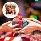 WaaHome Picture Frame Christmas Ornaments 2026-3'' Floral Photo Frame Christmas - Image 5