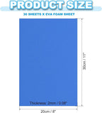 PATIKIL 30 Pack EVA Foam Sheets, Dark Blue - Image 2