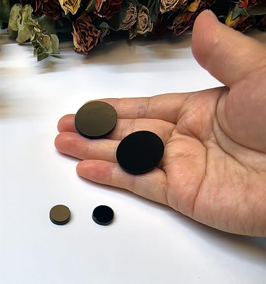 Set of 20 0.5 inch Black Acrylic Discs Acrylic Circle Blanks, 1/8" Thick Round - Image 9