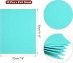 uxcell Blue Green EVA Foam Sheets, 11.8x7.9 in 2mm Thick Handicraft Foam Paper - Image 2