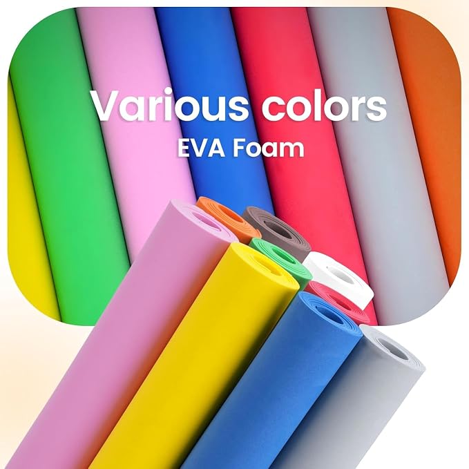 Do²ping Brown Eva Foam Sheets Roll, 3mm EVA Craft Foam 49''x13.5'' High Density - Image 6