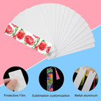 50 Pcs Sublimation Bookmark Blank Heat Transfer Aluminum Metal Bookmarks Bulk - Image 2