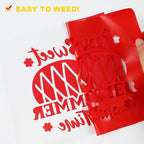 FUNKAKA Red HTV Heat Transfer Vinyl Bundle, 10 Sheets Sticky HTV Vinyl - Image 4