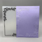 3D Plastic Embossing Folder TemplateFloral Vine Border Texture 5x7 Inch - Image 5