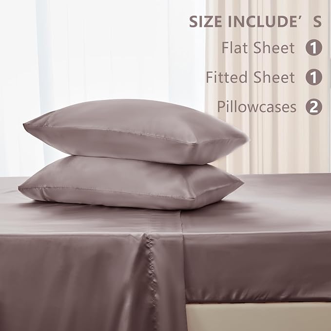 CozyLux Satin Sheets Full Size Sheets - Image 6