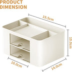 Marbrasse Pen Organizer with 2 Drawer, Desk Organizers and Accessories with 5 - Image 4