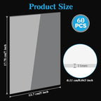 60 Pcs 7 x 5 Inch Clear Acrylic Sheets 1 mm Thick - Image 2
