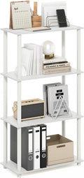 Furinno Turn-N-Tube Storage Shelves, 4-Tier Toolless Book Shelf, Corner Shelf by Furinno-FitsYourSpaceFitsYourBudget