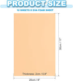PATIKIL EVA Foam Sheet 10Pcs 12x8 Inch 2mm Thick Skin | Easy Cutting EVA Foam - Image 2