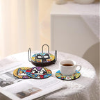 Bulerrylulu 12 Pcs Cat Diamond Painting Coasters Kits - Image 5