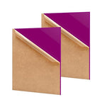 2 Pack 12'' x 16'' Opaque Purple Acrylic Sheet, 3mm Thick Acrylic Plastic by Unknown