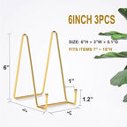 Hoewina Plate Stands for Display, Plate Holder Display Stands, Metal Frame - Image 2