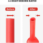 RED WOLF Waterproof Red and Black Heat Shrink Tubing Kit 270PCS, 3:1 Shrinkage - Image 5