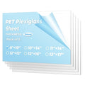 5 Pack Plexiglass Sheets 8×10" Flexible 1mm | Shatterproof Clear Acrylic Sheet by IPETRK