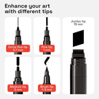 ARTISTRO 5 Black Paint Pen for Rock, Painting - Image 2