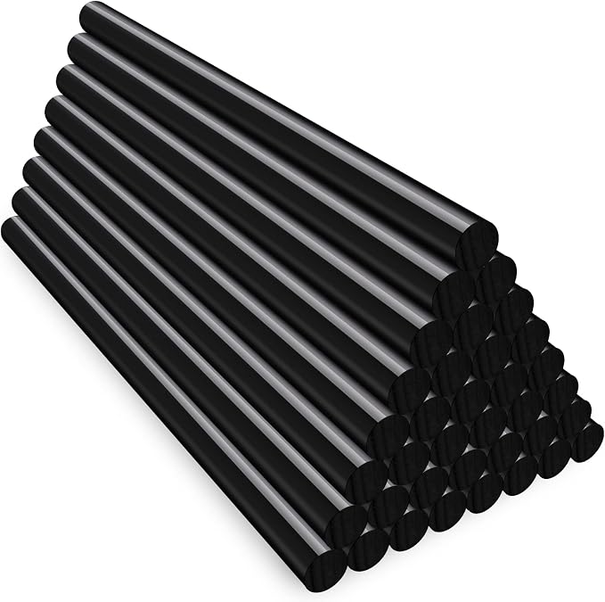 Black Hot Glue Sticks, 36 Pack, Standard by ENPOINT