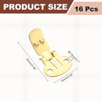 Stainless Steel Flat Blank Shoe Clips, Flat Blank Shoe Clips Bulk Supplies - Image 2