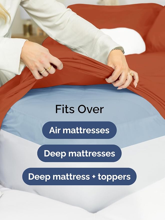 Extra Deep Split King Fitted Sheet - Image 6