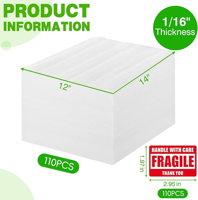 3X Thicker Foam Sheets, 110 Pack Foam Sheets - Image 2