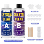 TQELFSS Epoxy Resin 20 OZ, Crystal Clear Epoxy Resin Kit, Fast Curing, Self - Image 7