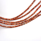 190pcs 4x2mm Orange Natural Sea Sediment Imperial Jasper Heishi Disc Rondelle - Image 3