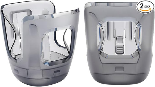 2 PCS Stroller Cup Holder Fits for UPPAbaby Vista/Vista V2/Vista V3/Cruz/Cruz V2/Cruz V3/Minu/Minu V2/Minu V3/Minu Duo, Holds Different Drink Sizes, One-Hand Quick Install/Remove, Folds with Stroller