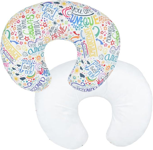 Boyoung Stretchy Nursing Pillow Covers Ultra Soft Slipcovers for Breastfeeding for Baby Girls Boys, Feeding Pillow Cover Fits Standard Infant Support Pillows Positioners Nursing Pillow Case