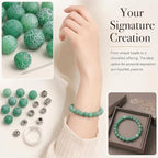 4mm Matte Green Weathered Agate Bead, 15-Inch Matte Round Loose Stone Beads - Image 4