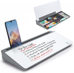Small Desktop Glass Whiteboard Dry-Erase-Board by TSJOFFICE-WipeCleanThinkGreenWorkSmart