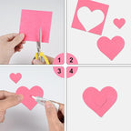 40 Pcs Pink Soft Felt Fabric Sheet 8" x 12" Assorted Color Felt Fabric Sheets - Image 4