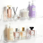 Lifewit Floating Shelves for Bathroom, Acrylic Display Shelf Wall Mounted for by Lifewit