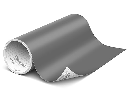 ORACAL 631 Matte Storm Grey Vinyl Durable Roll Easy to Weed Permanent Adhesive by Orafol