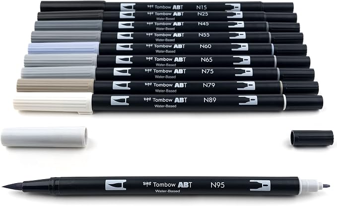 Tombow 56171 Dual Brush Pen Art Markers, Brush and Fine Tip Markers - Image 4