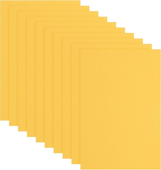 uxcell 10 Pcs Gold EVA A4 Foam Sheets Crafts, 12 x 8 Inch Foam Paper by uxcell