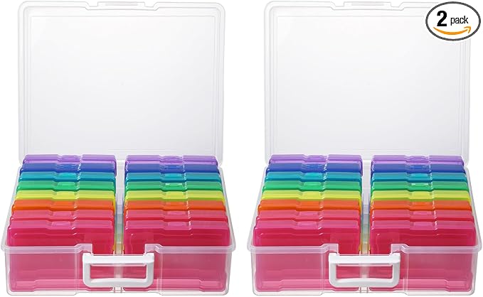 novelinks Photo Storage Box and 16 Inner 4" x 6" Photo Storage Containers | by novelinks