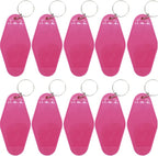 10pcs Blank Hotel Keychains Bulk Vintage Motel Keychain Vinyl HTV printing by Nwsrayu