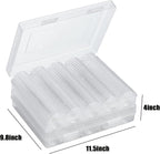 MUQING 240 PCS 30mm Plastic Coin Capsule Holder, 5 Sizes Protect Gasket Coin - Image 2