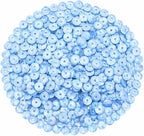 Mandala Crafts 6mm Cup Holographic Ice Blue Sequins - Image 2
