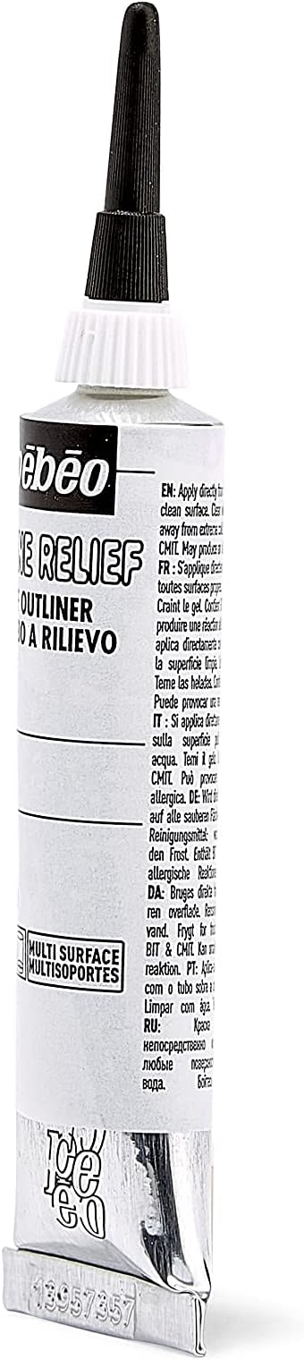 PEBEO OUTLINER WHITE 20ML - Image 4