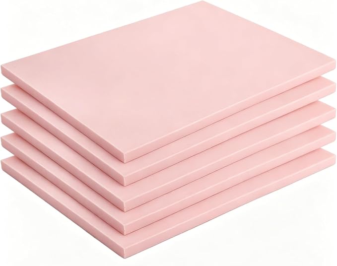 Tosnail 5 Pack Rubber Linoleum Carving Blocks, Printmaking, Art and Craft by Tosnail