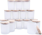 SHOWIN Thick Candle Jars for Making Candles 16 Pcs, 7 OZ Empty Jars by Showin