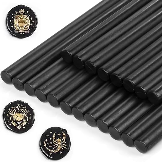 Sealing Wax Sticks, Paxcoo 20pcs Wax Seal Sticks, Glue Gun Sealing Wax Sticks by PAXCOO