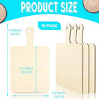 Vmiapxo 16 Pcs Unfinished Wooden Cutting Boards - Image 2