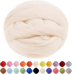 JeogYong Needle Felting Wool, 7.05oz Wool Roving Chunky Wool Yarn, Wet Felting by JeogYong