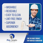 Pro Grade Paint Roller Kit, Paint Brushes - Image 2