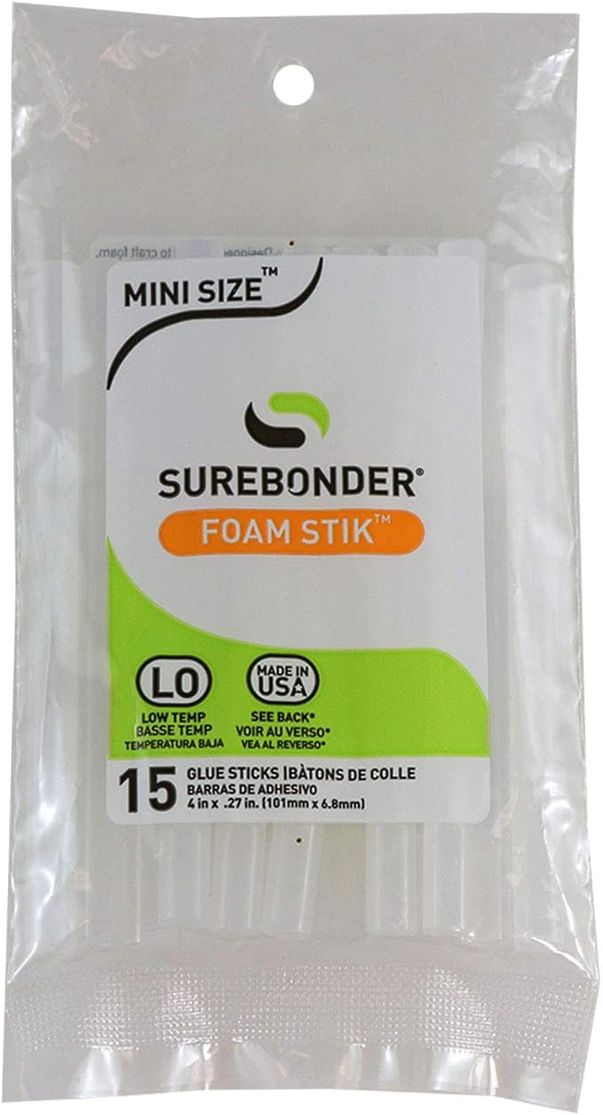 Surebonder Mini Low-Temp Foam Hot Glue Sticks by Surebonder