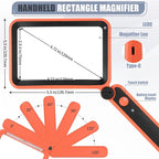 Magnifying Glass for Reading, Rechargeable 5X Large Page Magnifier - Image 6