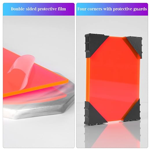 5 Pack Acrylic Sheet Pink Fluorescent Colored Translucent Sheets Easy to Cut - Image 6